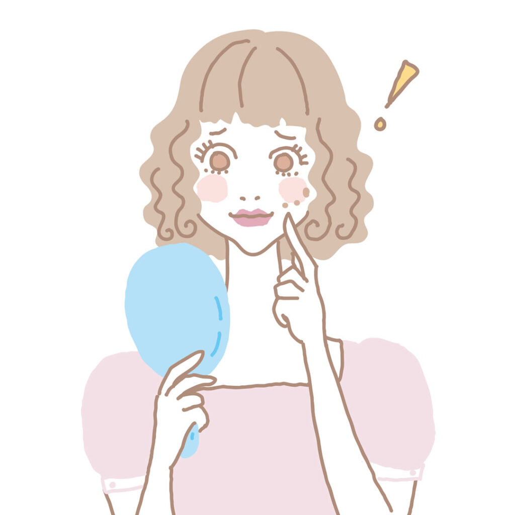 イボに悩む女性のイメージ