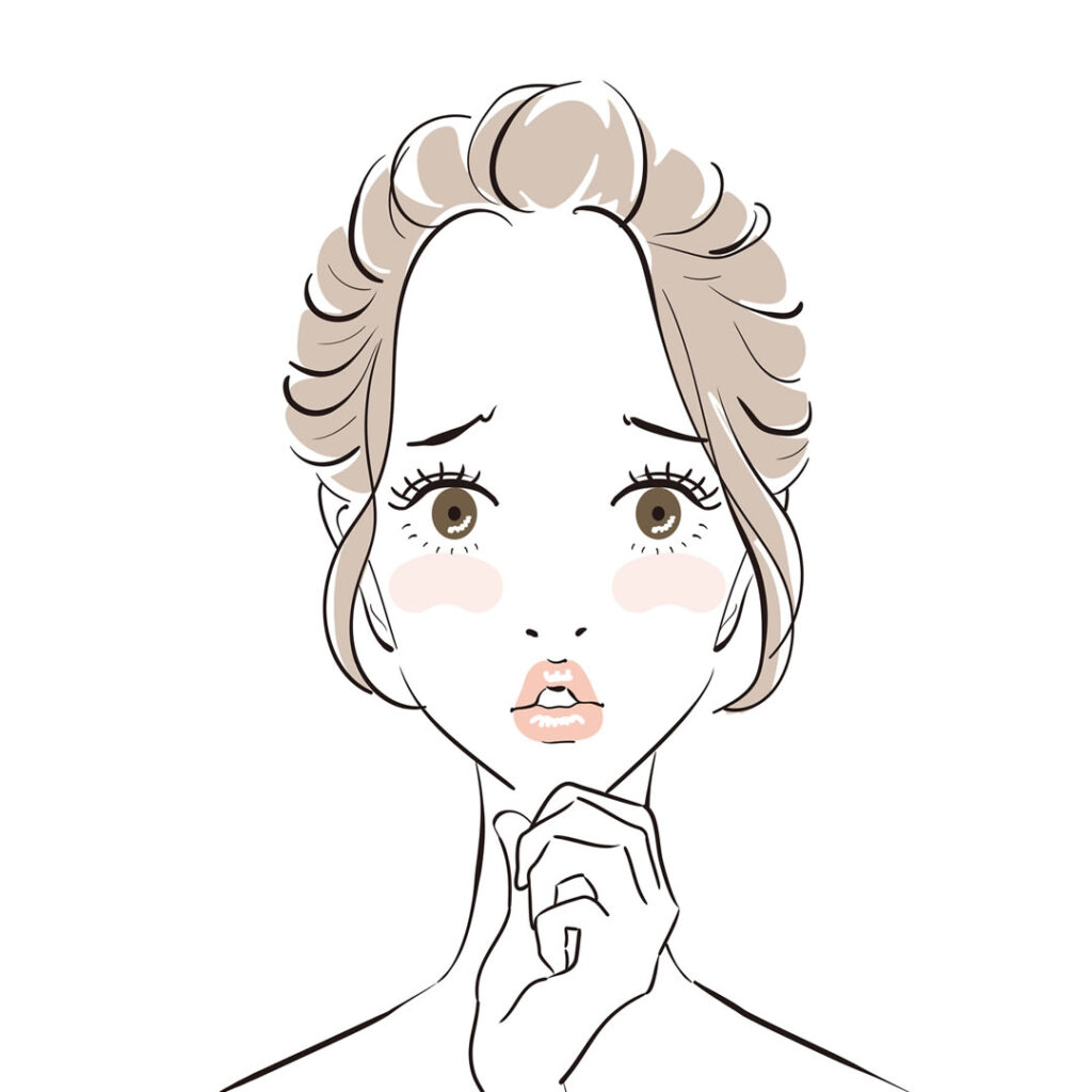 脂肪腫が気になる女性のイメージ