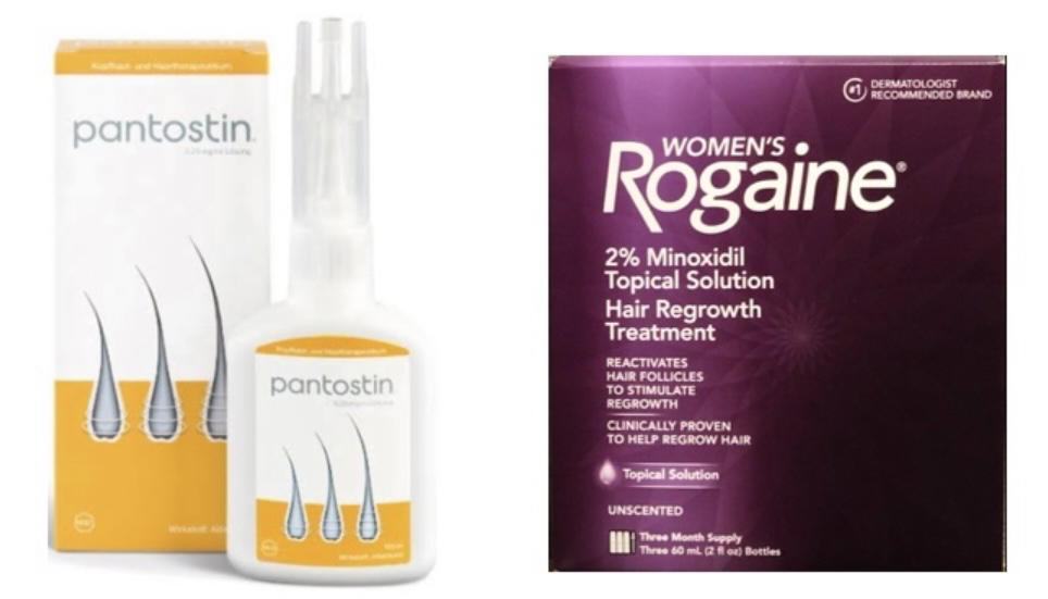 FAGAに対する塗り薬、パントスチンとロゲイン